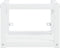 vidaXL - Wastafelframe - wandgemonteerd - 40x38x31 - cm - ijzer - wit
