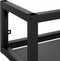 vidaXL - Wastafelframe - wandgemonteerd - 59x38x31 - cm - ijzer - zwart
