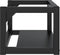 vidaXL - Wastafelframe - wandgemonteerd - 59x38x31 - cm - ijzer - zwart