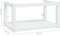 vidaXL - Wastafelframe - wandgemonteerd - 59x38x31 - cm - ijzer - wit