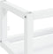 vidaXL - Wastafelframe - wandgemonteerd - 59x38x31 - cm - ijzer - wit