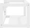 vidaXL - Wastafelframe - wandgemonteerd - 59x38x31 - cm - ijzer - wit