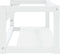 vidaXL - Wastafelframe - wandgemonteerd - 79x38x31 - cm - ijzer - wit