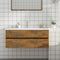 vidaXL - Wastafelkast - 100x38,5x45 - cm - bewerkt - hout - gerookt - eikenkleurig