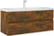 vidaXL - Wastafelkast - 100x38,5x45 - cm - bewerkt - hout - gerookt - eikenkleurig