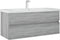 vidaXL - Wastafelkast - 100x38,5x45 - cm - bewerkt - hout - grijs - sonoma - eiken