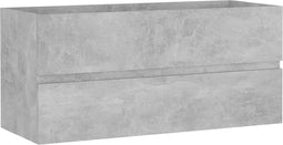 vidaXL - Wastafelkast - 100x38,5x45 - cm - spaanplaat - betongrijs