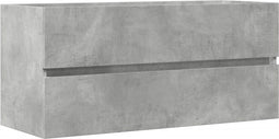 vidaXL - Wastafelkast - 100x38,5x45 - cm - spaanplaat - betongrijs