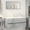 vidaXL - Wastafelkast - 100x38,5x45 - cm - spaanplaat - betongrijs