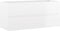 vidaXL - Wastafelkast - 100x38,5x45 - cm - spaanplaat - hoogglans - wit
