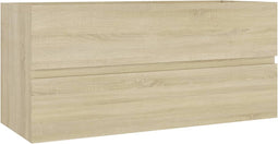 vidaXL - Wastafelkast - 100x38,5x45 - cm - spaanplaat - sonoma - eikenkleurig