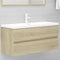 vidaXL - Wastafelkast - 100x38,5x45 - cm - spaanplaat - sonoma - eikenkleurig