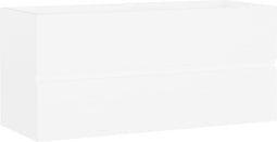 vidaXL - Wastafelkast - 100x38,5x45 - cm - spaanplaat - wit