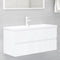 vidaXL - Wastafelkast - 100x38,5x45 - cm - spaanplaat - wit