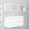 vidaXL - Wastafelkast - 100x38,5x45 - cm - spaanplaat - wit