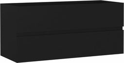 vidaXL - Wastafelkast - 100x38,5x45 - cm - spaanplaat - zwart