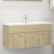 vidaXL - Wastafelkast - 100x38,5x46 - cm - spaanplaat - sonoma - eikenkleurig