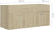 vidaXL - Wastafelkast - 100x38,5x46 - cm - spaanplaat - sonoma - eikenkleurig