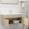 vidaXL - Wastafelkast - 100x38,5x46 - cm - spaanplaat - sonoma - eikenkleurig