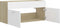 vidaXL - Wastafelkast - 100x38,5x46 - cm - spaanplaat - wit - en - sonoma - eikenkleur