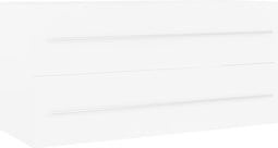 vidaXL - Wastafelkast - 100x38,5x48 - cm - spaanplaat - wit