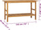 vidaXL - Wastafelkast - 132x45x75 - cm - massief - teakhout