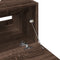 vidaXL - Wastafelkast - 40x37x59 - cm - bewerkt - hout - bruin - eikenkleurig
