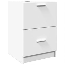 vidaXL - Wastafelkast - 40x37x59 - cm - bewerkt - hout - wit