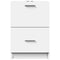 vidaXL - Wastafelkast - 40x37x59 - cm - bewerkt - hout - wit