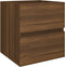 vidaXL - Wastafelkast - 41x38,5x45 - cm - bewerkt - hout - bruin - eikenkleur