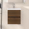 vidaXL - Wastafelkast - 41x38,5x45 - cm - bewerkt - hout - bruin - eikenkleur
