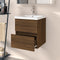 vidaXL - Wastafelkast - 41x38,5x45 - cm - bewerkt - hout - bruin - eikenkleur