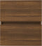 vidaXL - Wastafelkast - 41x38,5x45 - cm - bewerkt - hout - bruin - eikenkleur