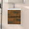 vidaXL - Wastafelkast - 41x38,5x45 - cm - bewerkt - hout - gerookt - eikenkleurig