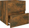 vidaXL - Wastafelkast - 41x38,5x45 - cm - bewerkt - hout - gerookt - eikenkleurig