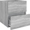 vidaXL - Wastafelkast - 41x38,5x45 - cm - bewerkt - hout - grijs - sonoma - eikenkleur