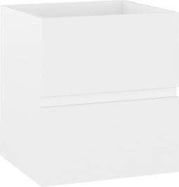 vidaXL - Wastafelkast - 41x38,5x45 - cm - bewerkt - hout - wit