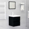 vidaXL - Wastafelkast - 41x38,5x45 - cm - spaanplaat - zwart