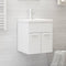 vidaXL - Wastafelkast - 41x38,5x46 - cm - bewerkt - hout - wit