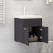 vidaXL - Wastafelkast - 41x38,5x46 - cm - spaanplaat - grijs