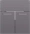 vidaXL - Wastafelkast - 41x38,5x46 - cm - spaanplaat - hoogglans - grijs