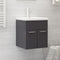 vidaXL - Wastafelkast - 41x38,5x46 - cm - spaanplaat - hoogglans - grijs