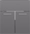 vidaXL - Wastafelkast - 41x38,5x46 - cm - spaanplaat - hoogglans - grijs