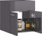 vidaXL - Wastafelkast - 41x38,5x46 - cm - spaanplaat - hoogglans - grijs