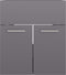 vidaXL - Wastafelkast - 41x38,5x46 - cm - spaanplaat - hoogglans - grijs
