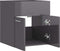 vidaXL - Wastafelkast - 41x38,5x46 - cm - spaanplaat - hoogglans - grijs