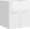 vidaXL - Wastafelkast - 41x38,5x46 - cm - spaanplaat - hoogglans - wit