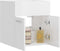 vidaXL - Wastafelkast - 41x38,5x46 - cm - spaanplaat - hoogglans - wit