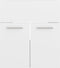 vidaXL - Wastafelkast - 41x38,5x46 - cm - spaanplaat - hoogglans - wit