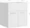 vidaXL - Wastafelkast - 41x38,5x46 - cm - spaanplaat - hoogglans - wit